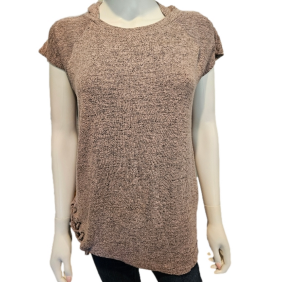 MAURICES Short Sleeve Hooded Sweatshirt Size S - Picture 1 of 9